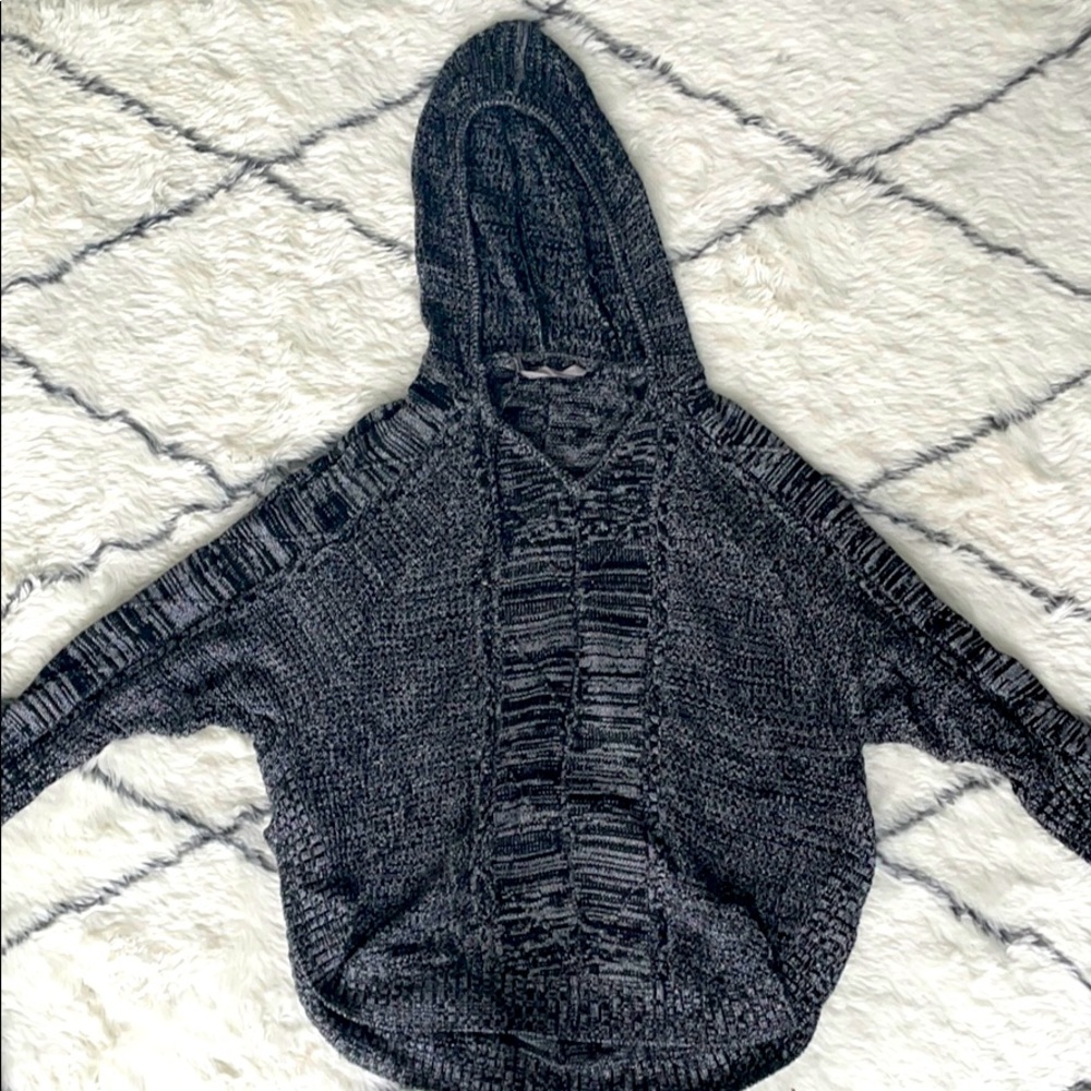 Athleta Black Hooded Sweatshirt